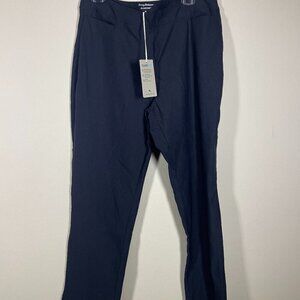 NWT! Tommy Bahamas Arielle Islandzone Black Dress Pants Ankle Size: 14 Flawed
